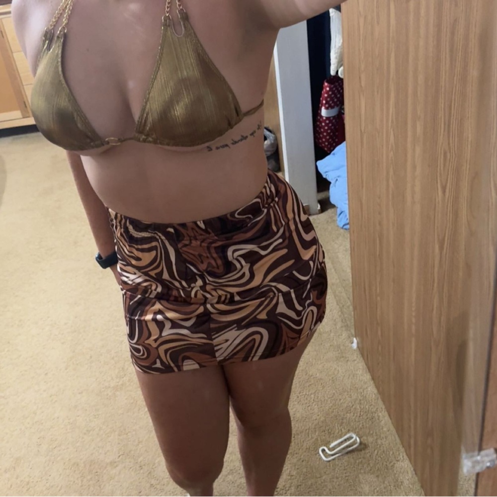 Rave skirt psychedelic print